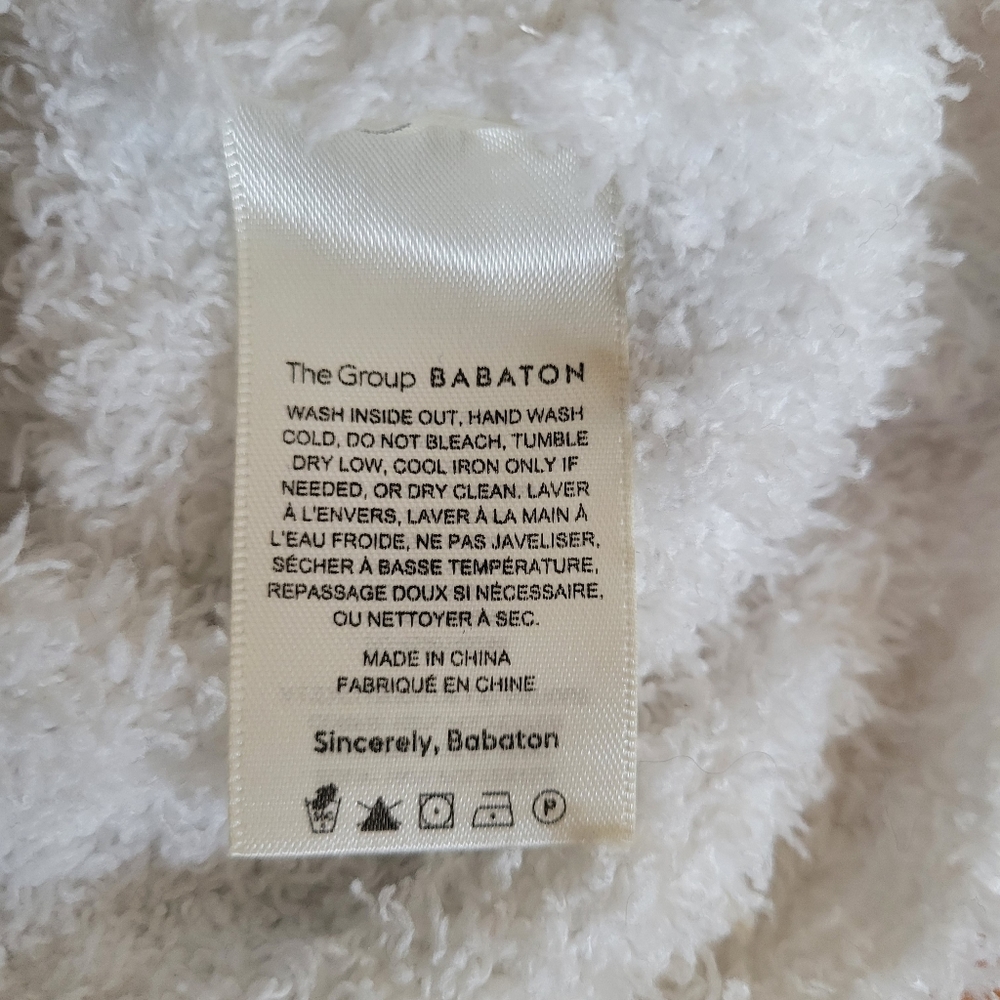 Aritzia The Group Babaton Fluffy‎ Fuzzy Cropped Sleeveless Tank Top M - Picture 10 of 11